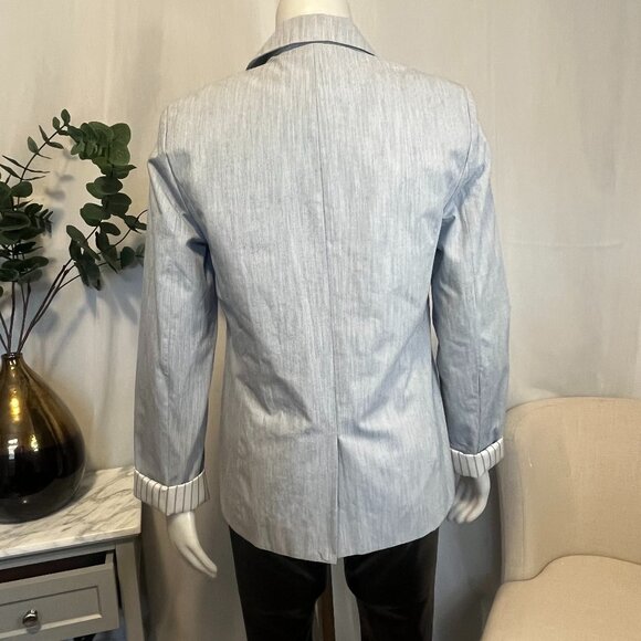 Pure Alfred Sung Long Sleeve 2 Button Closure Blazer Grey Colour Size Medium - Picture 7 of 9